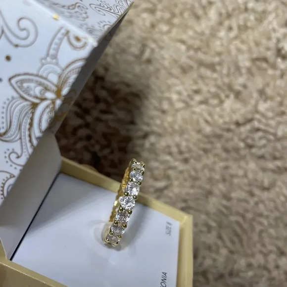 Women Ring Charter Club Gold Plated Cubic Zirconia Band Ring 5,9,10 NWT - Picture 4 of 7
